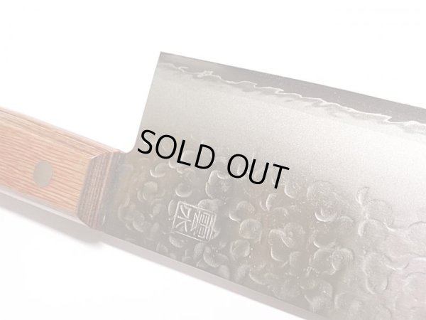 画像13: 送料無料 キリン クロモリ鋼 雲水包丁 1C 5Cr Mo V 準ステンレス鎚起鍛造鋼