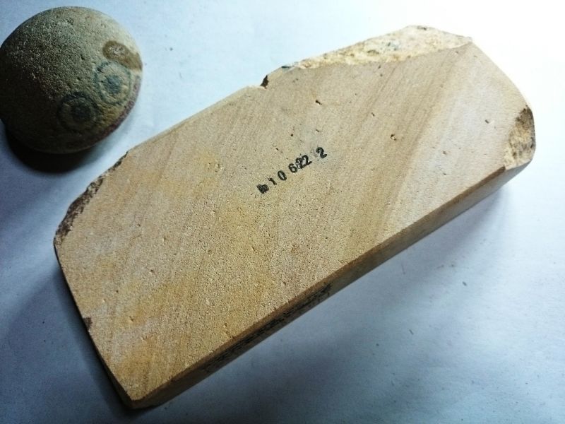 画像3: 天然砥石 古代伊豫銘砥 しましま 0.9Kg 10622