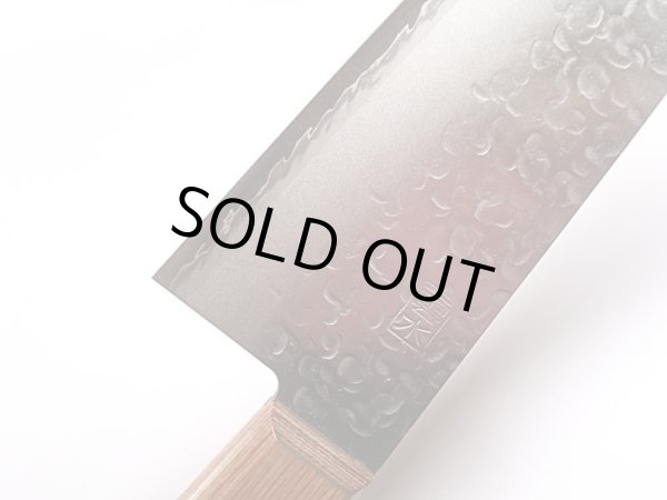 画像11: 送料無料 キリン クロモリ鋼 雲水包丁 1C 5Cr Mo V 準ステンレス鎚起鍛造鋼