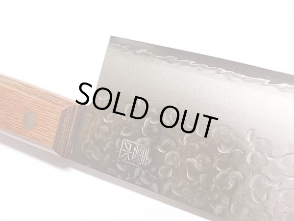 画像13: 送料無料 キリン クロモリ鋼 雲水包丁 1C 5Cr Mo V 準ステンレス鎚起鍛造鋼