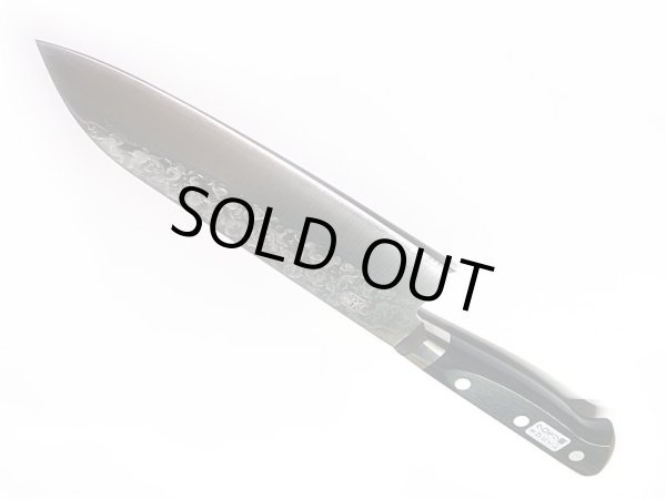 画像6: 送料無料 キリン クロモリ鋼 雲水包丁 1C 5Cr Mo V 準ステンレス鎚起鍛造鋼