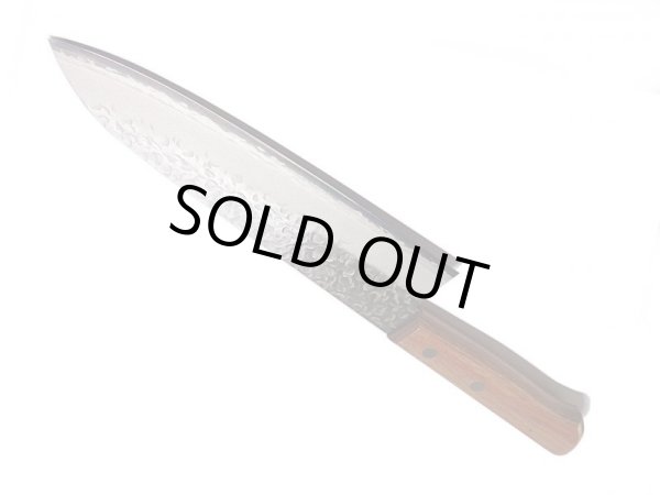 画像10: 送料無料 キリン クロモリ鋼 雲水包丁 1C 5Cr Mo V 準ステンレス鎚起鍛造鋼