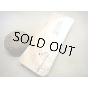 画像: 天然砥石 古代伊豫銘砥白の赤木目目〆 6707