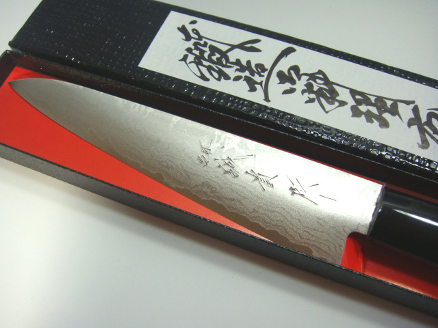 画像: 送料無料 田中一之刃物製作所　ダマスカス16層鍛造包丁　ぺティーナイフ　150mm