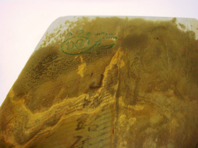 画像: 天然砥石 正本山 山城銘砥 必見珍品髑髏緑板  2093.