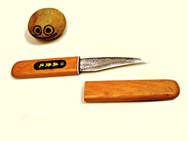 池内刃物 No.3m 田主丸型 接木小刀桜鞘 105mm 【銘切無料】Japanese knives Ikeuchi Kiridashi knife
